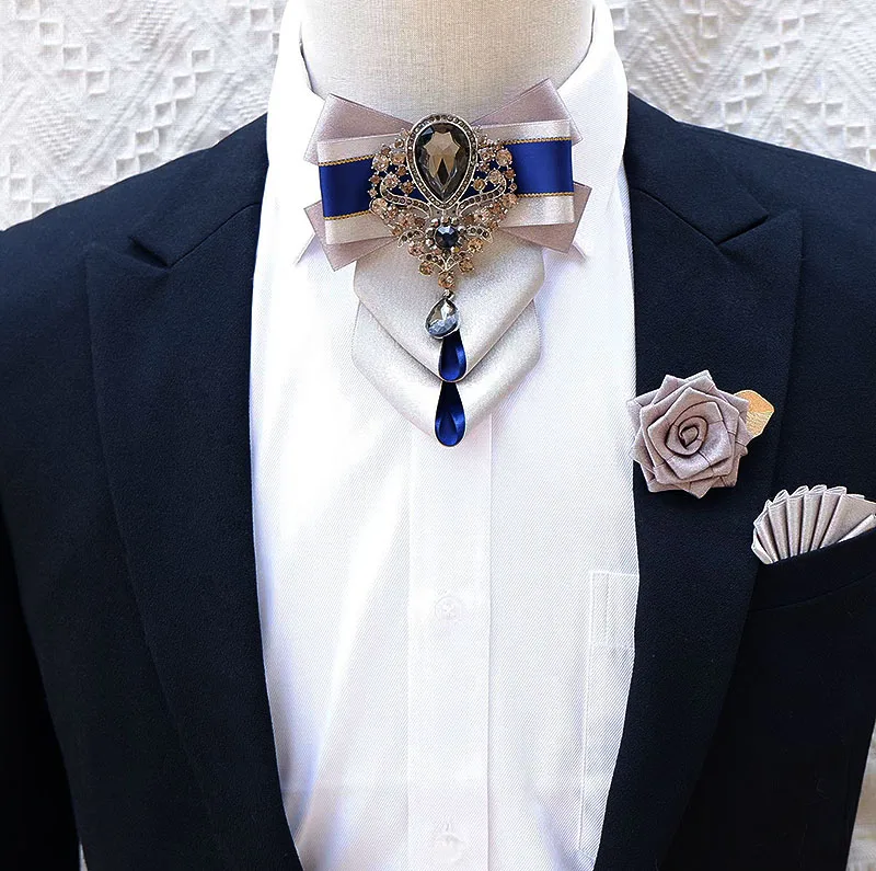 Luxury Rhinestone Bow Tie Broo - Men'S Accessories High End ulasan dan harga
