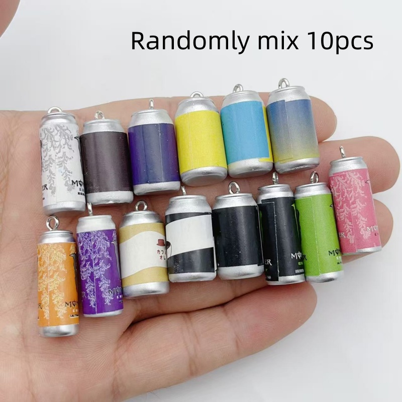 10Pcs Mini Simulation Beverage - Men Keychain Accessories ulasan dan harga