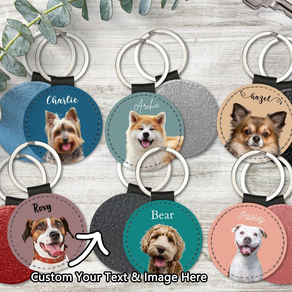 Custom Pet Photo Keychain Pers - Men Keychain Accessories ulasan dan harga