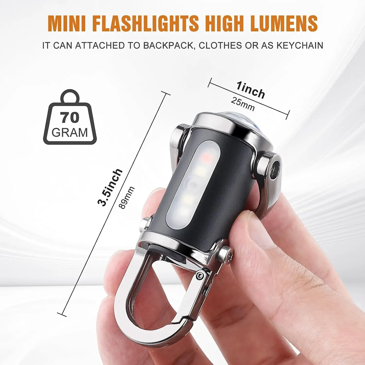 Mini Keychain Flashlight Recha - Men Keychain Accessories ulasan dan harga