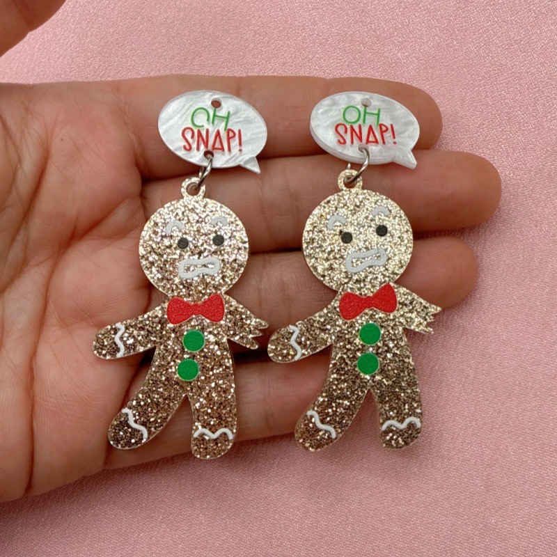 10pcs Cute Christmas Gingerbre - Men Keychain Accessories ulasan dan harga