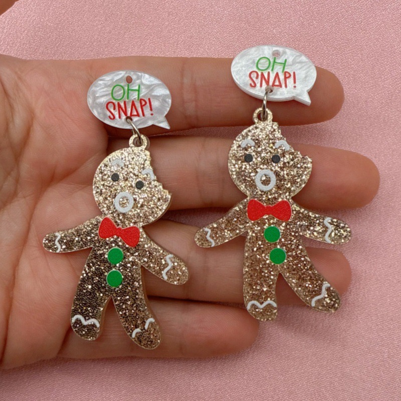 10pcs Cute Christmas Gingerbre - Men Keychain Accessories ulasan dan harga