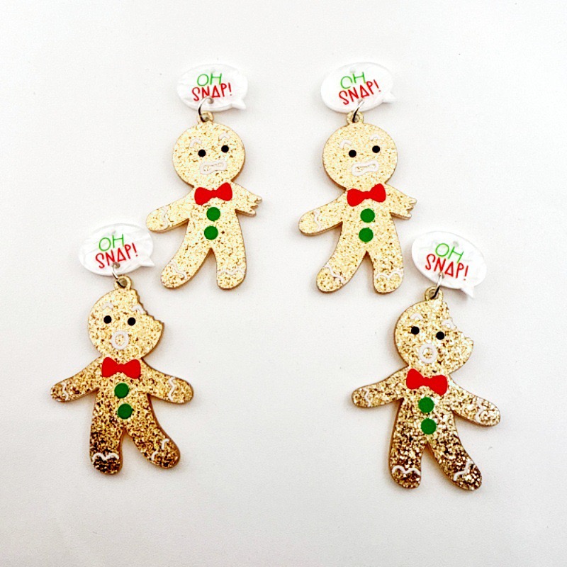 10pcs Cute Christmas Gingerbre - Men Keychain Accessories ulasan dan harga