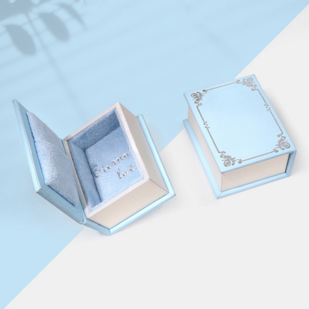 Mini Clamshell Book Ring Box f - Men Accessories Gift Box ulasan dan harga