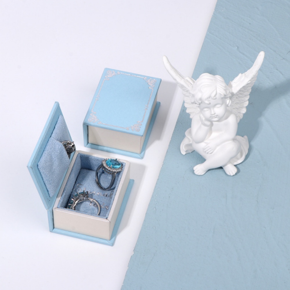 Mini Clamshell Book Ring Box f - Men Accessories Gift Box ulasan dan harga