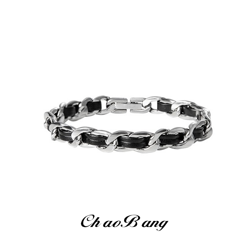 Trendy Titanium Steel Leather  - Men'S Accessories High End ulasan dan harga