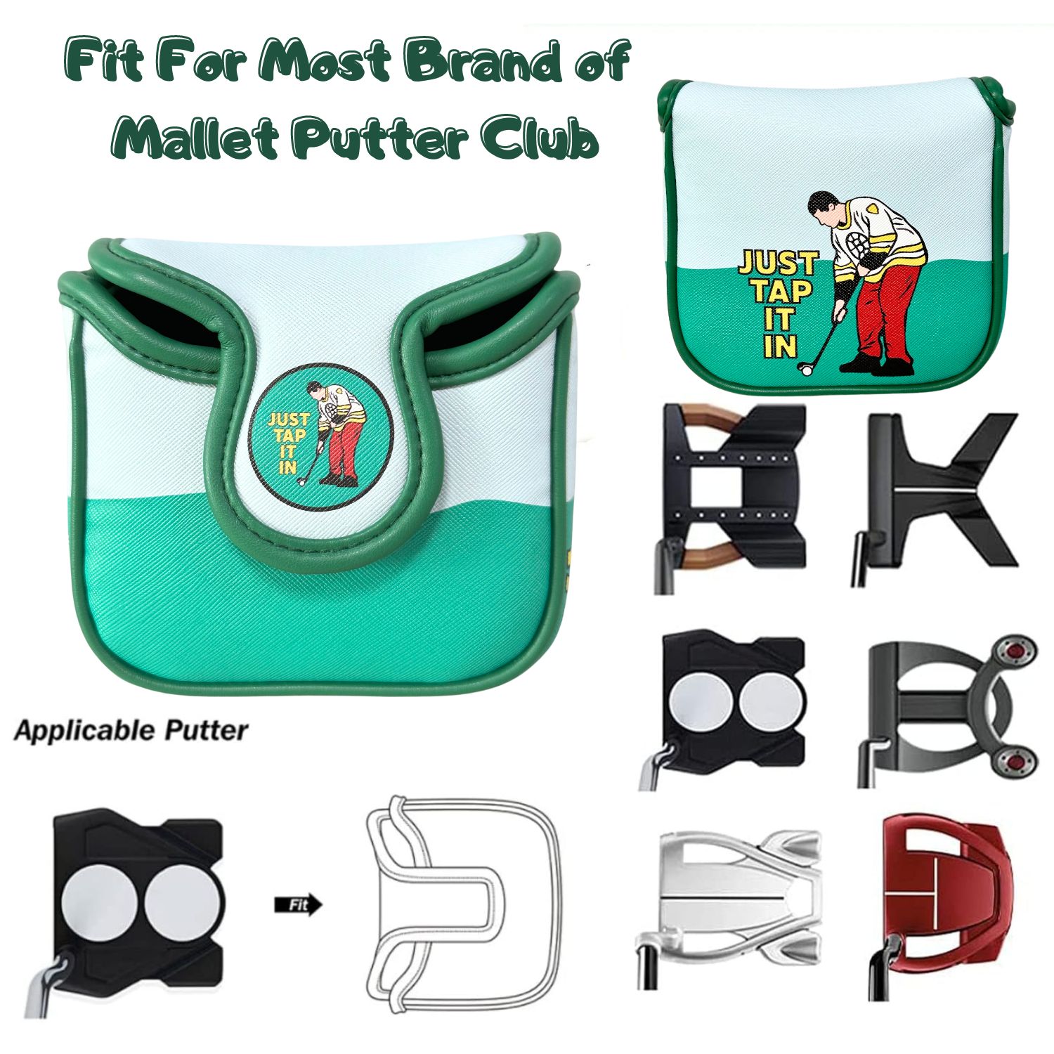 Funny PU Leather Golf Putter C - Men'S Accessories Essentials ulasan dan harga