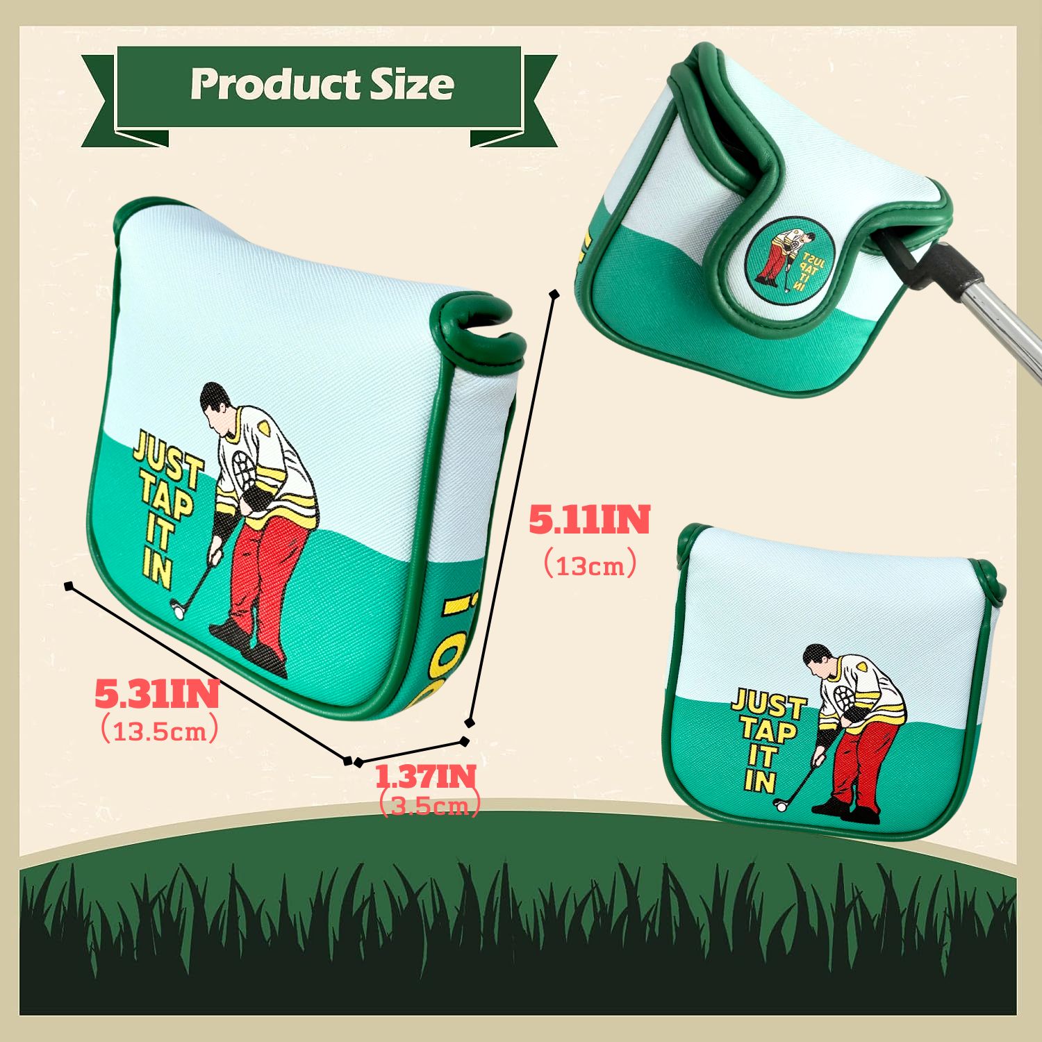 Funny PU Leather Golf Putter C - Men'S Accessories Essentials ulasan dan harga