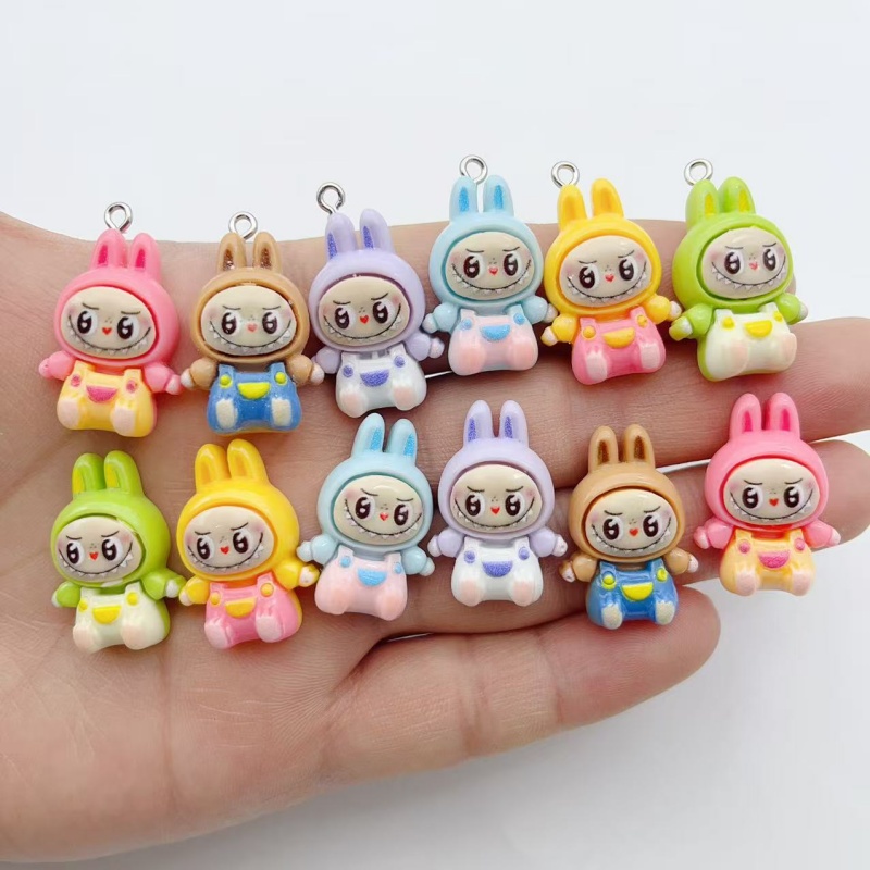 10Pcs Kawaii Rabbit Strawberry - Men Keychain Accessories ulasan dan harga