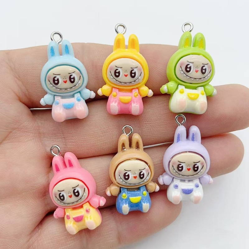 10Pcs Kawaii Rabbit Strawberry - Men Keychain Accessories ulasan dan harga