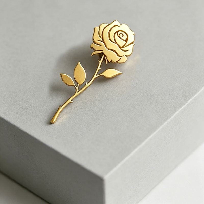High-end Gold Color Rose Flowe - Men'S Accessories High End ulasan dan harga