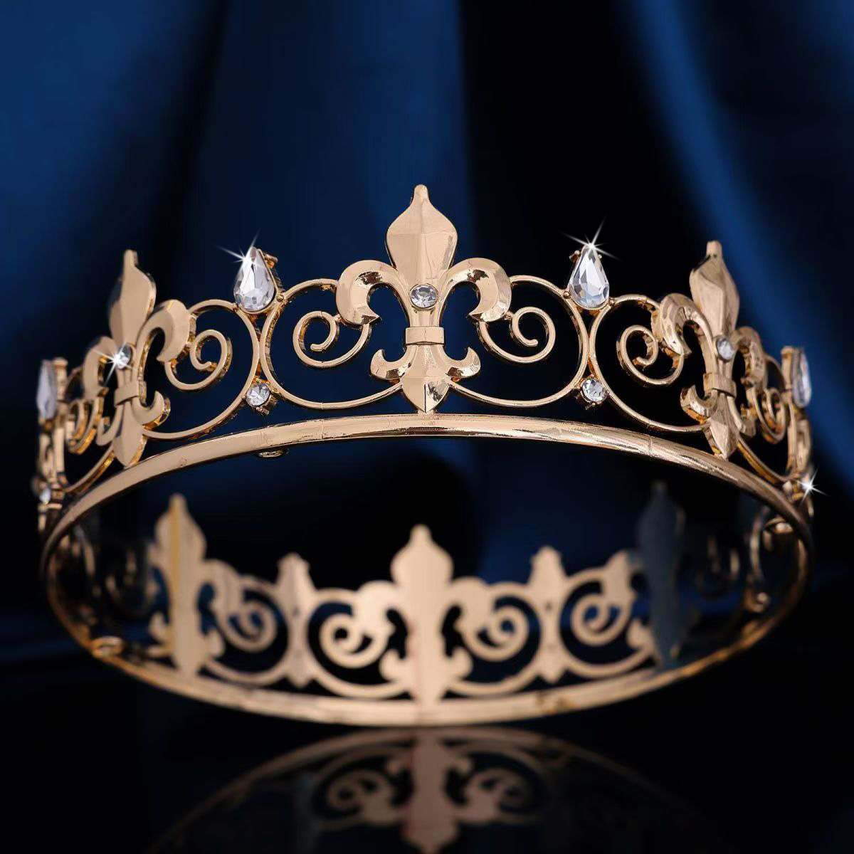 Royal King Queen Crown for Men - Men Accessories Hat ulasan dan harga