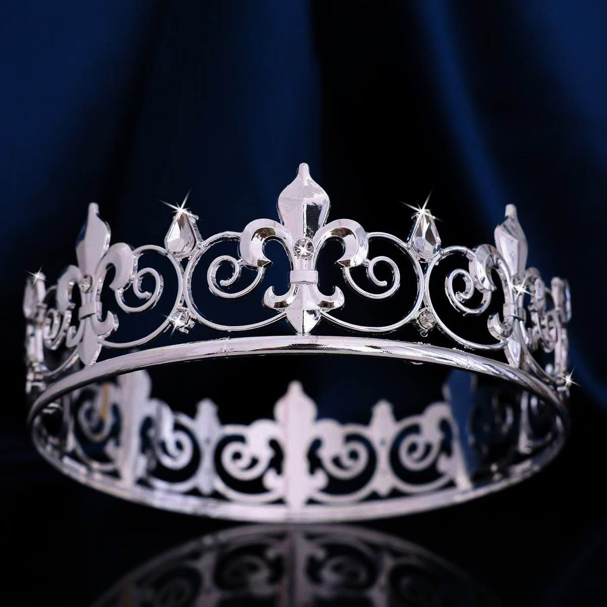 Royal King Queen Crown for Men - Men Accessories Hat ulasan dan harga