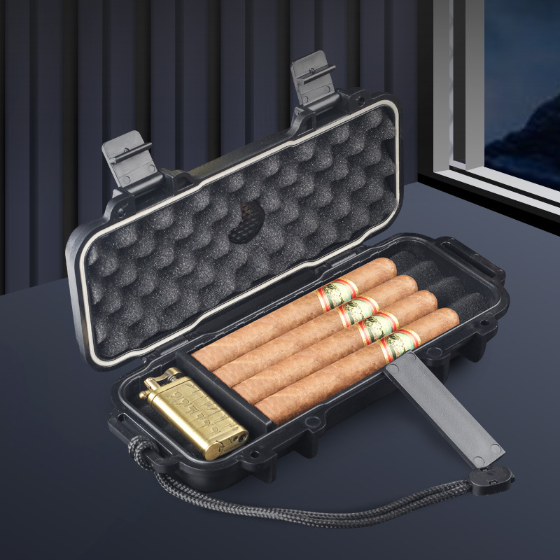 Portable Cigar Humidor With Hu - Men Accessories Gift Box ulasan dan harga
