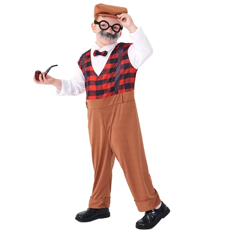 Halloween Cosplay Old Man Cost - Men Accessories Hat ulasan dan harga